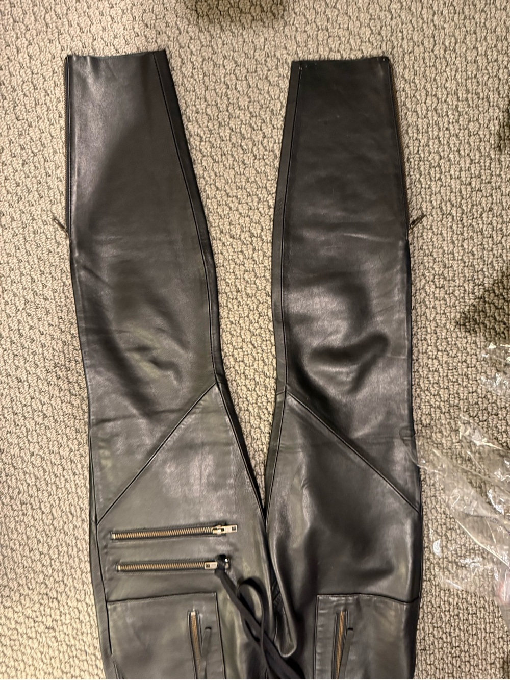 Pam and Geller new black leather joggers xs - Picture 11 of 11